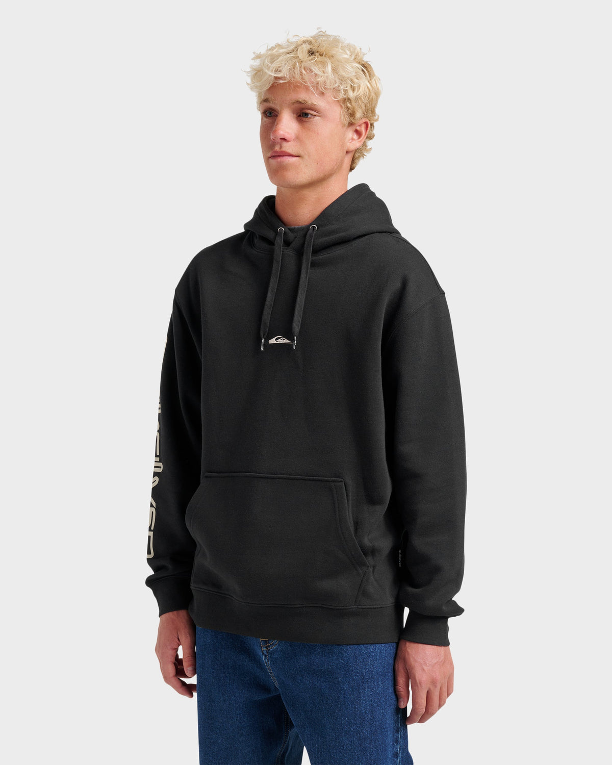 Quick Silver Passage Logo Hoodie - Black