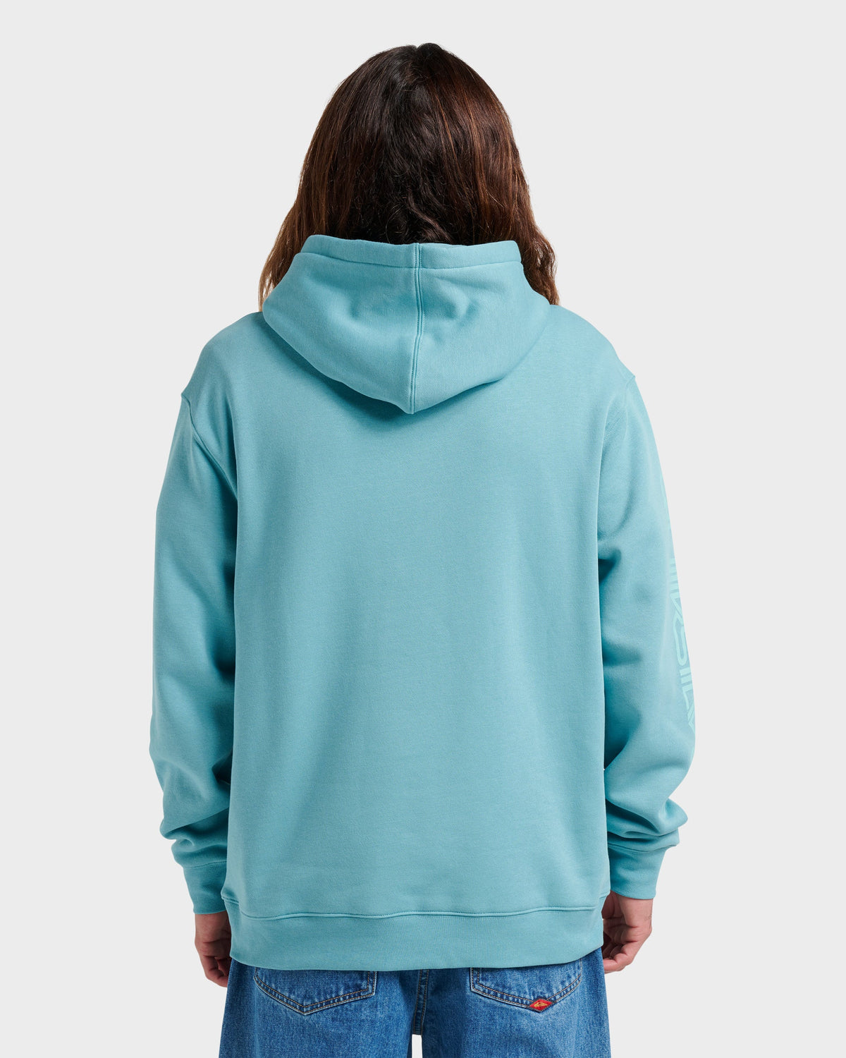 Quick Silver Passage Logo Hoodie - Dusty Turquoise