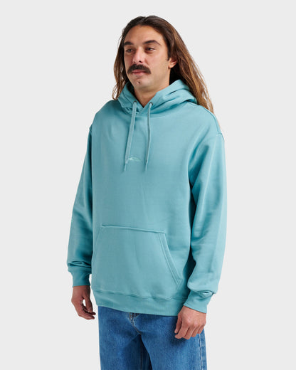 Quick Silver Passage Logo Hoodie - Dusty Turquoise