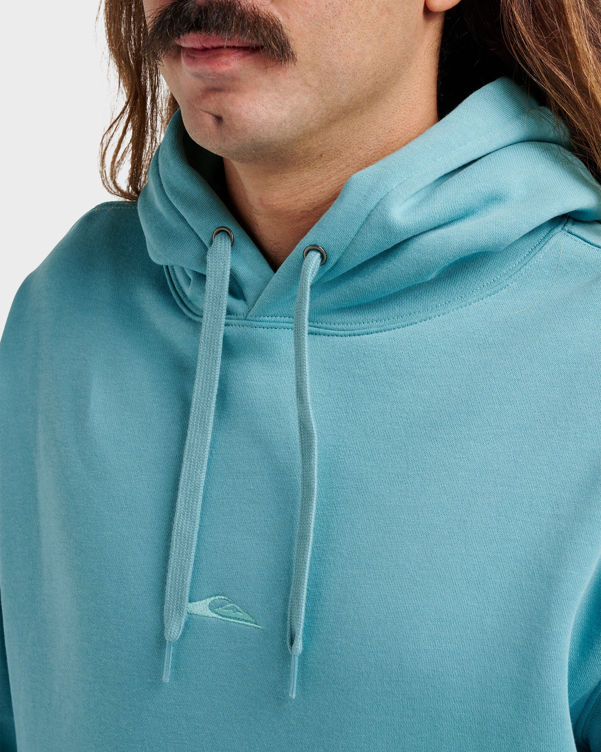 Quick Silver Passage Logo Hoodie - Dusty Turquoise