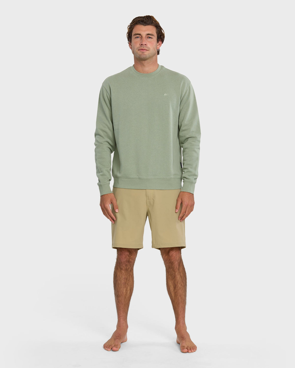 Quick Silver Saltwater Crewneck Sweatshirt - Herb