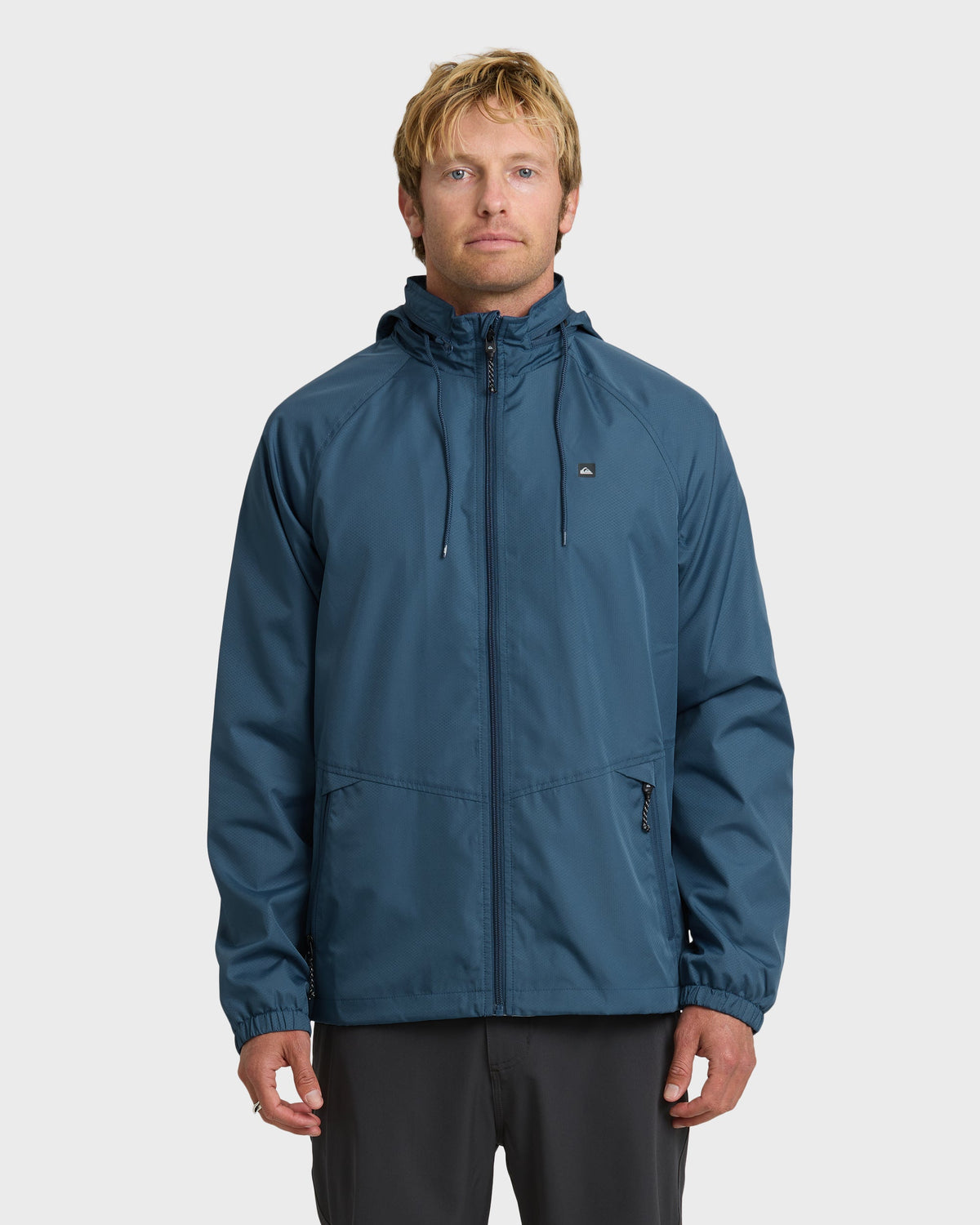 Quick Silver Waterman Shell Shock Water-Resistant Windbreaker - Ensign Blue