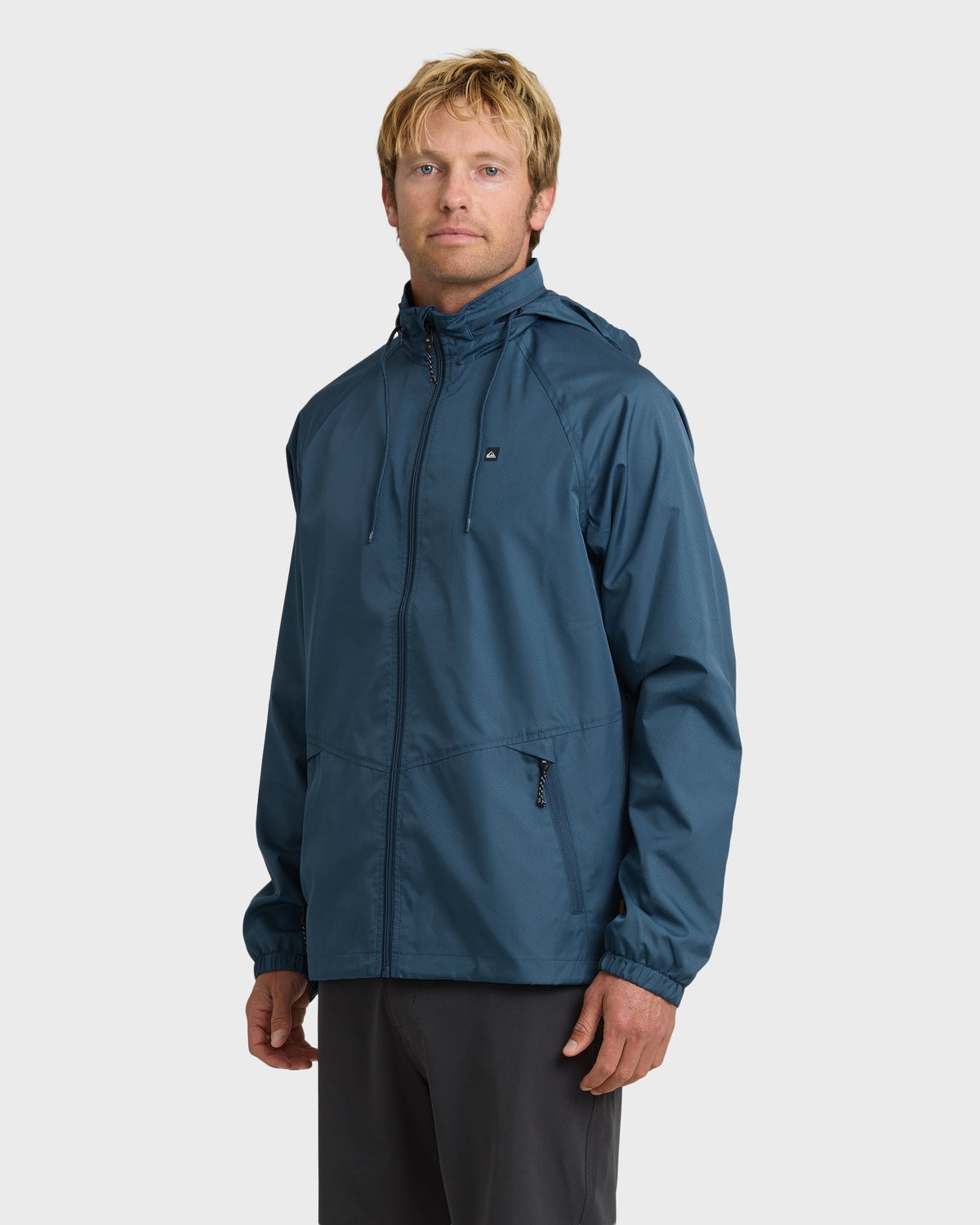 Quick Silver Waterman Shell Shock Water-Resistant Windbreaker - Ensign Blue