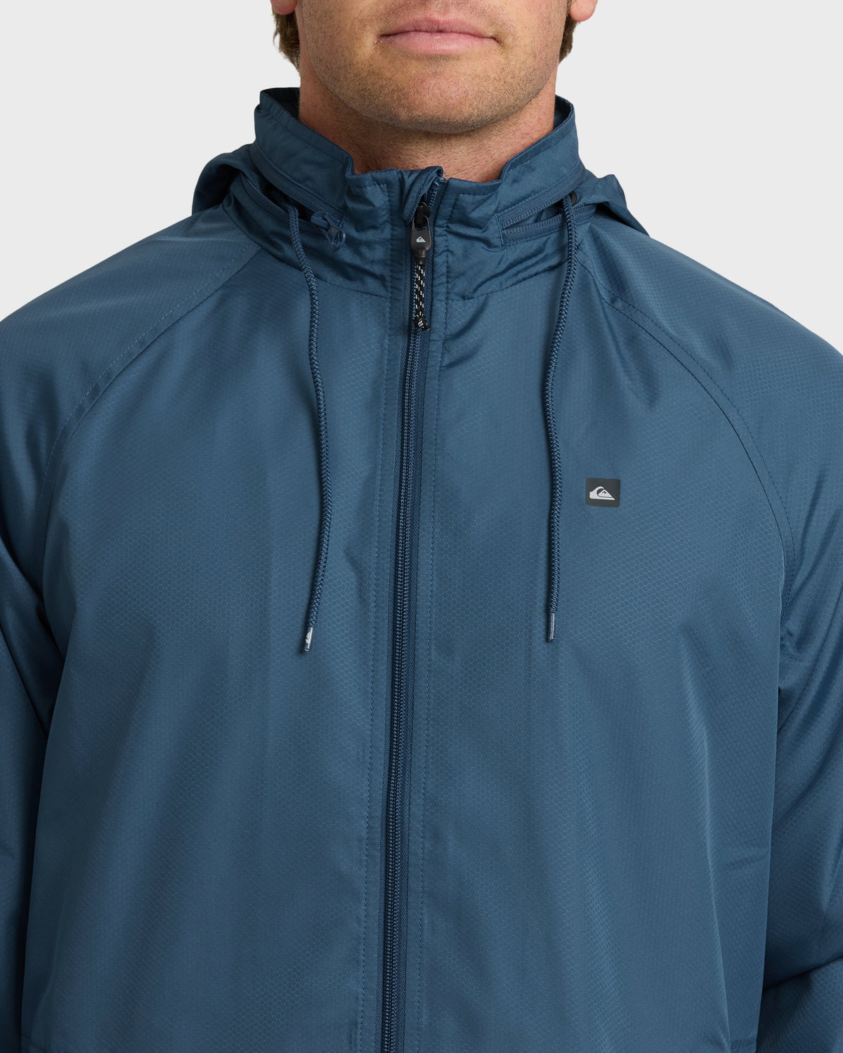 Quick Silver Waterman Shell Shock Water-Resistant Windbreaker - Ensign Blue