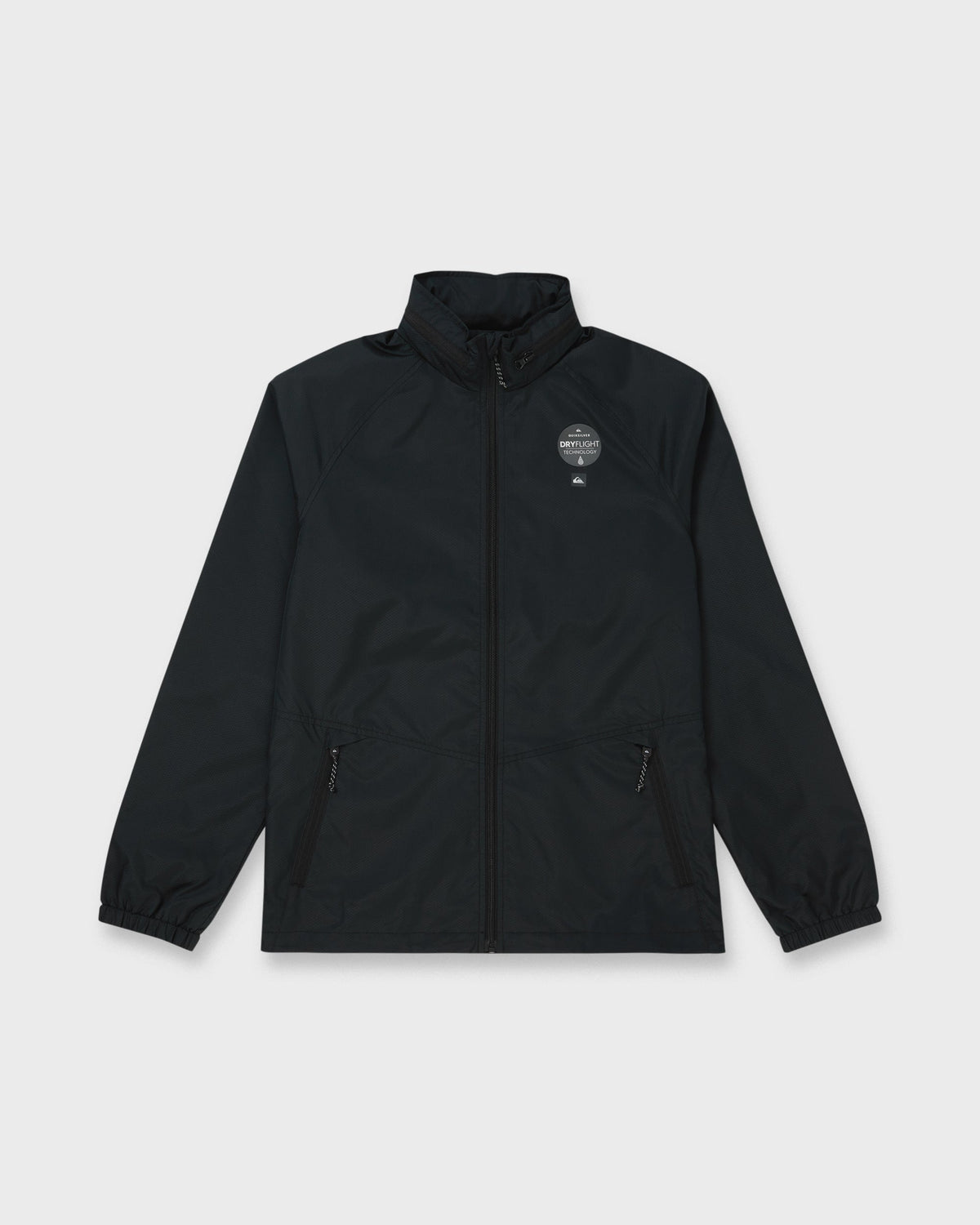 Quick Silver Waterman Shell Shock Water-Resistant Windbreaker - Black