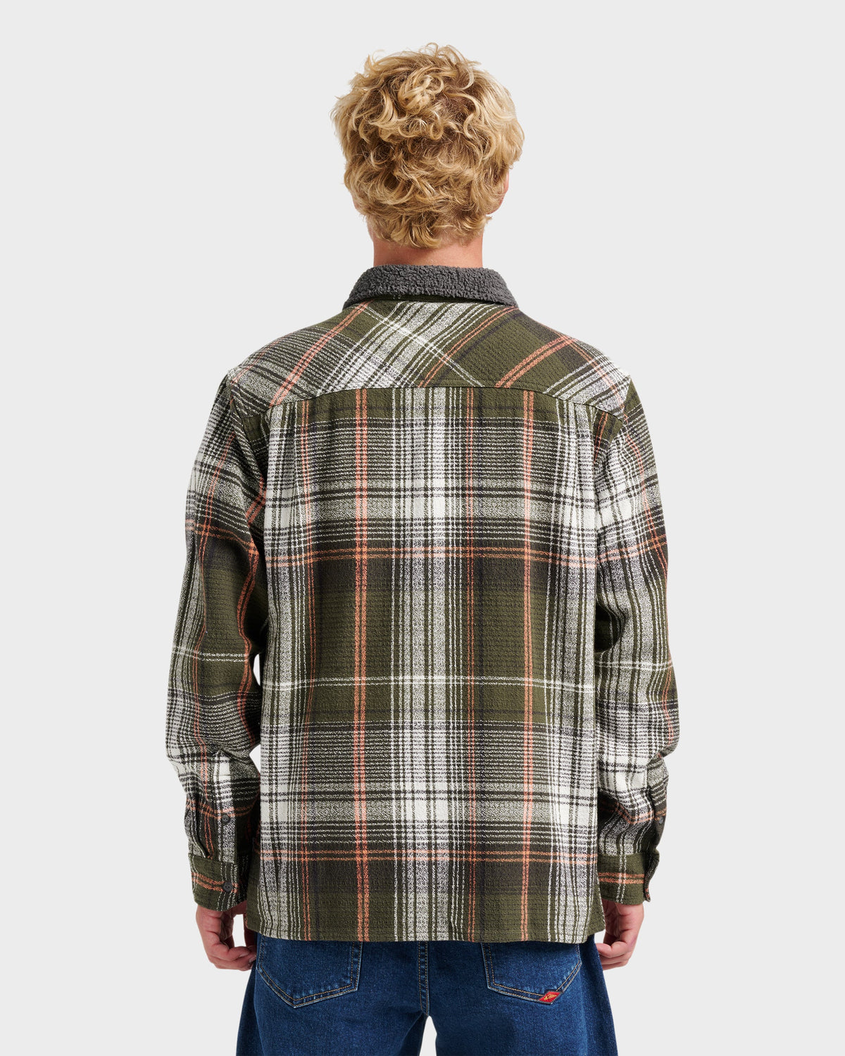 Quick Silver Campo Zip Flannel Shirt - Grape Leaf