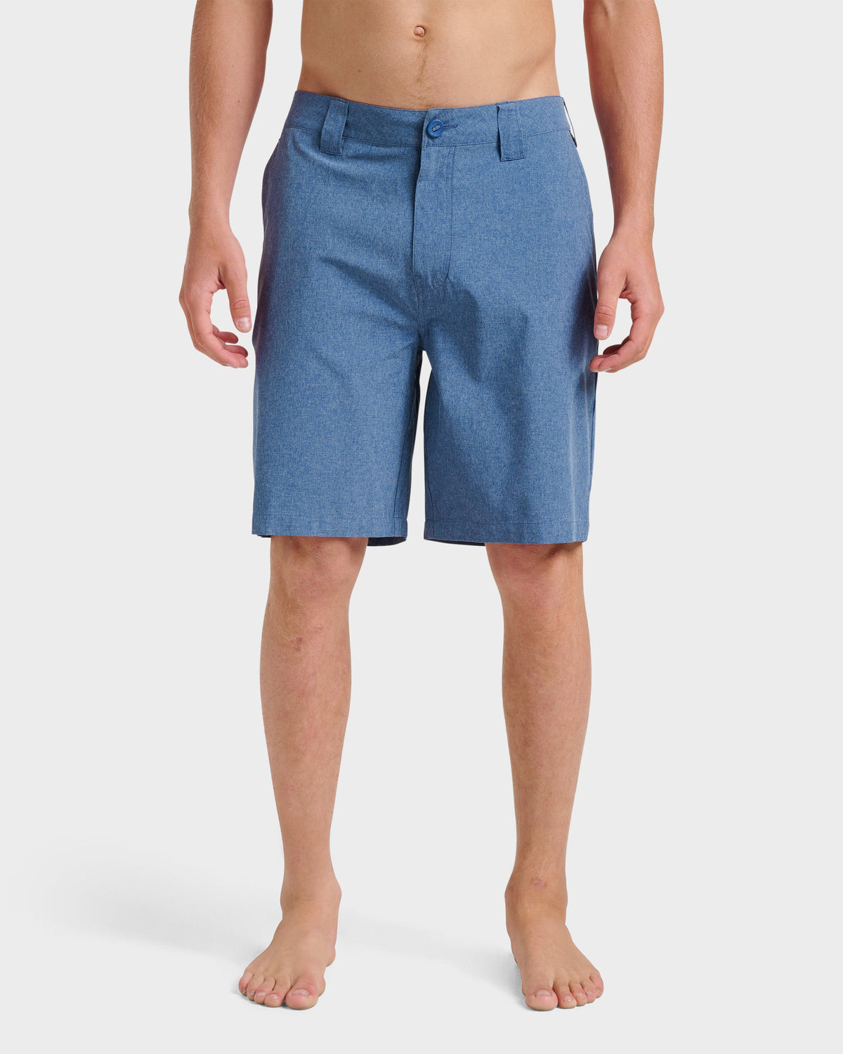 Quick Silver Union Heather 20" Amphibian Hybrid Shorts - Indigo Mist