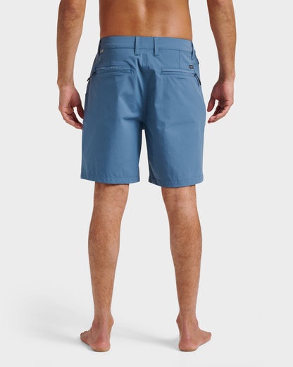 Quick Silver Union Transit 19" Amphibian Hybrid Shorts - China Blue