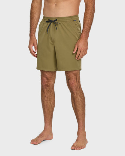 Quick Silver Taxer Amphibian 18" Hybrid Shorts - Aloe