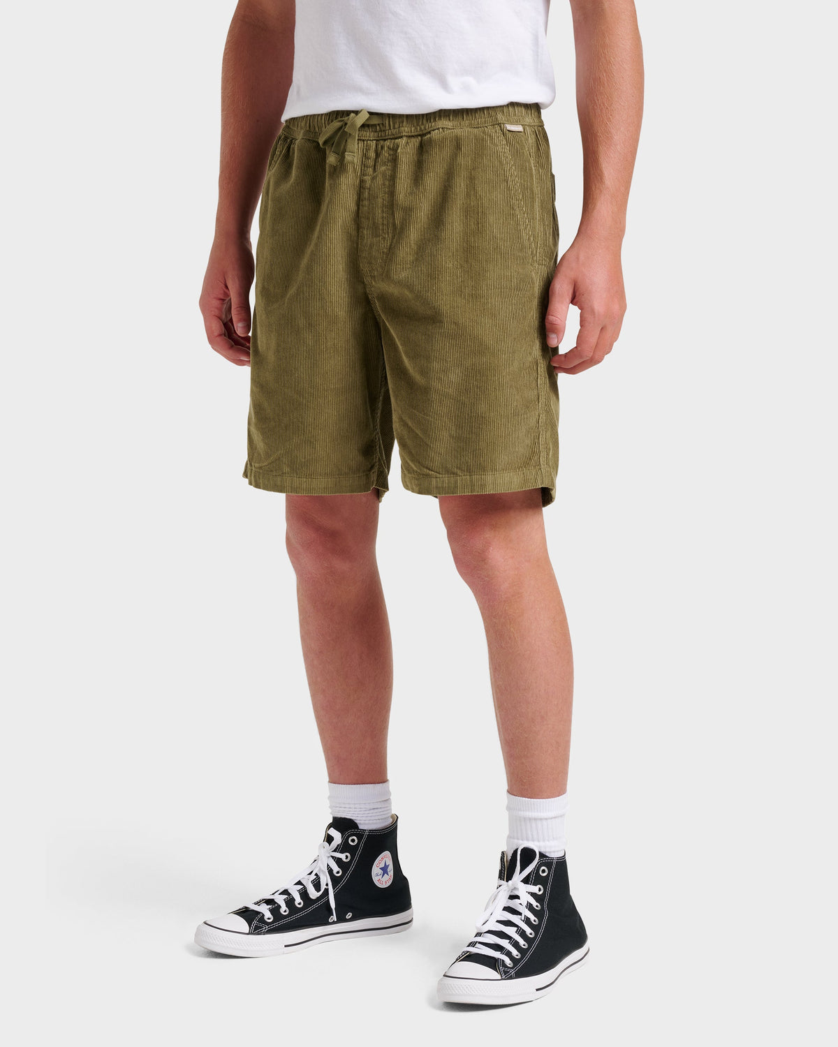 Quick Silver Taxer Corduroy Shorts - Aloe