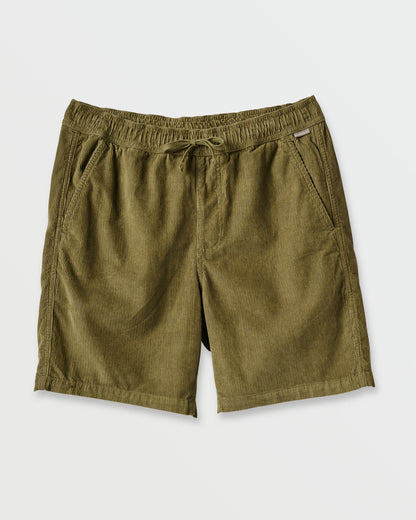 Quick Silver Taxer Corduroy Shorts - Aloe