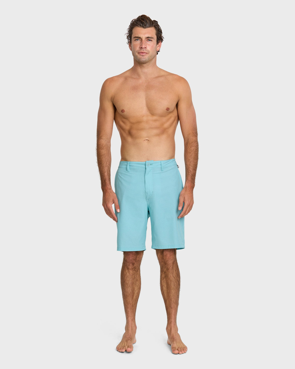 Quick Silver Union Heather 20" Amphibian Hybrid Shorts - Aqua Blue