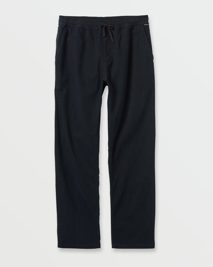 Quick Silver Stretch Canvas Beach Pants - Black