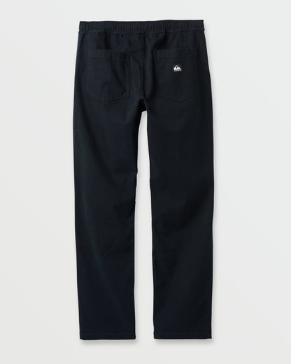 Quick Silver Stretch Canvas Beach Pants - Black