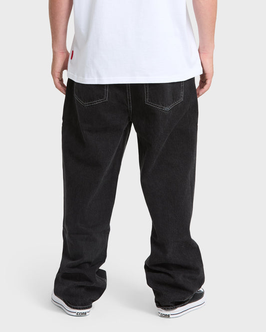 Quick Silver Baggy Denim Pants - Black Wash