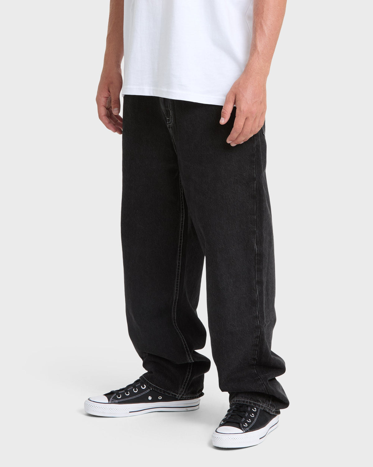 Quick Silver Baggy Denim Pants - Black Wash