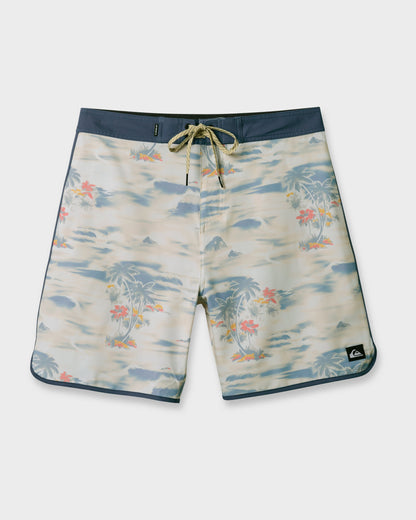 Quick Silver Surfsilk Tropical Surf 19" Boardshorts - Moonstruck