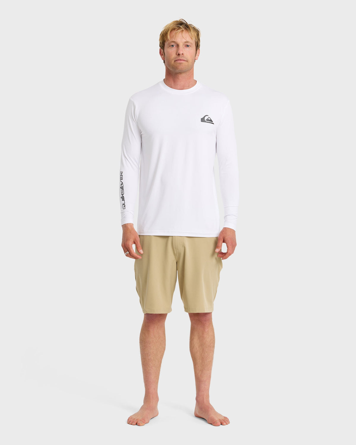 Quick Silver Everyday Long Sleeve Surf Tee - White