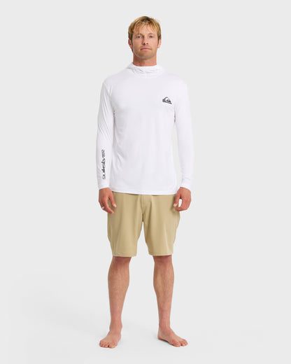 Quick Silver Everyday Hooded Surf Tee - White