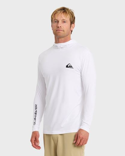 Quick Silver Everyday Hooded Surf Tee - White