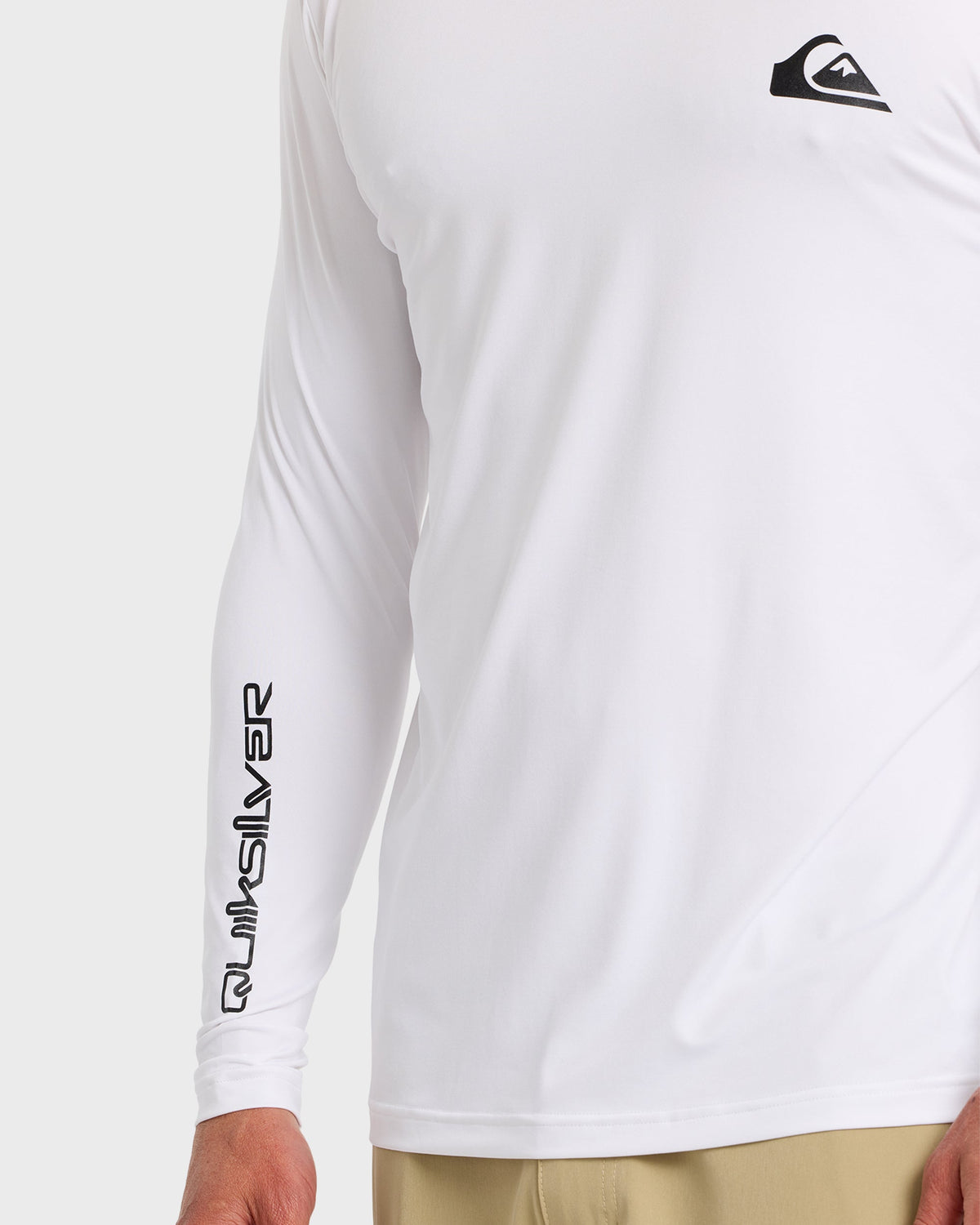 Quick Silver Everyday Hooded Surf Tee - White