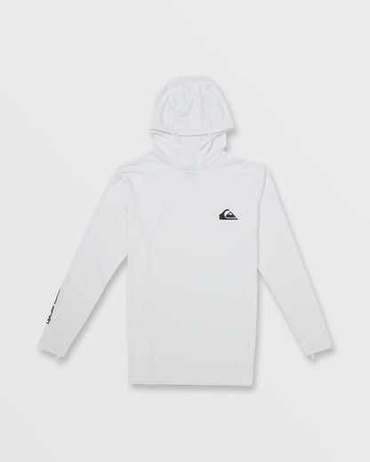 Quick Silver Everyday Hooded Surf Tee - White