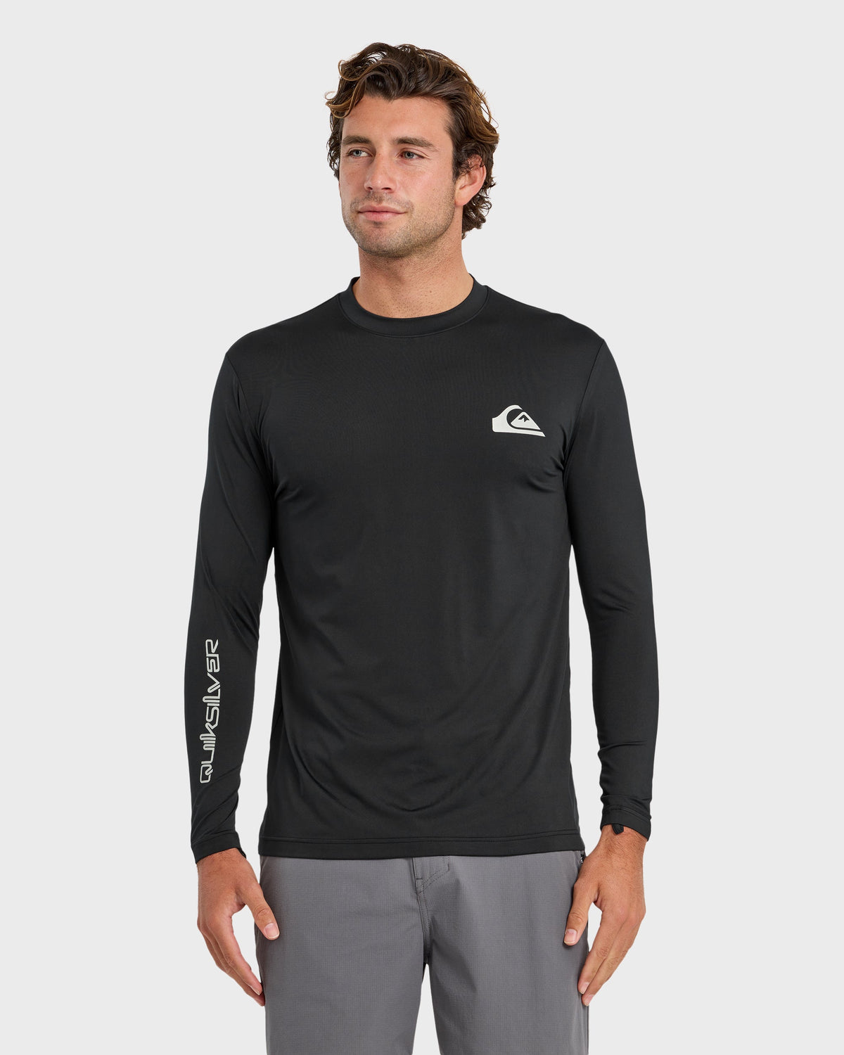 Quick Silver Everyday Long Sleeve Surf Tee - Black