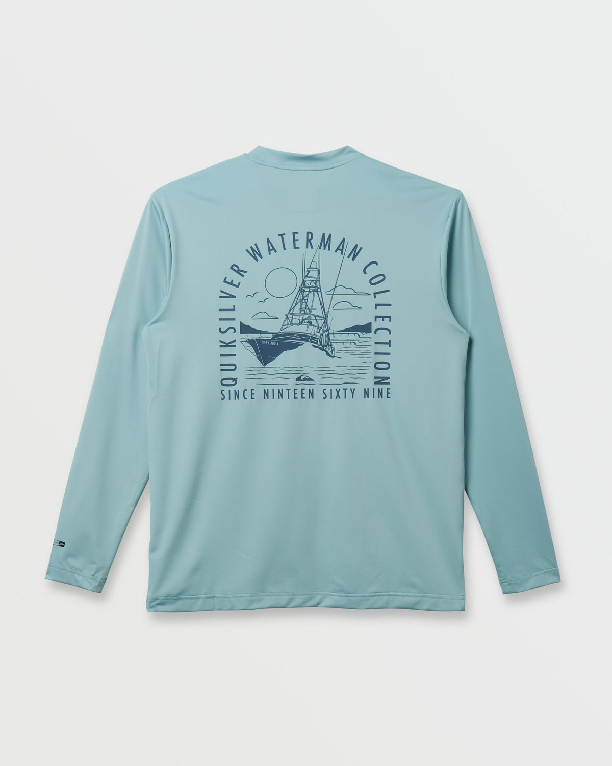 Quick Silver Waterman Coolbreeze Long Sleeve Surf Tee - Sterling Blue