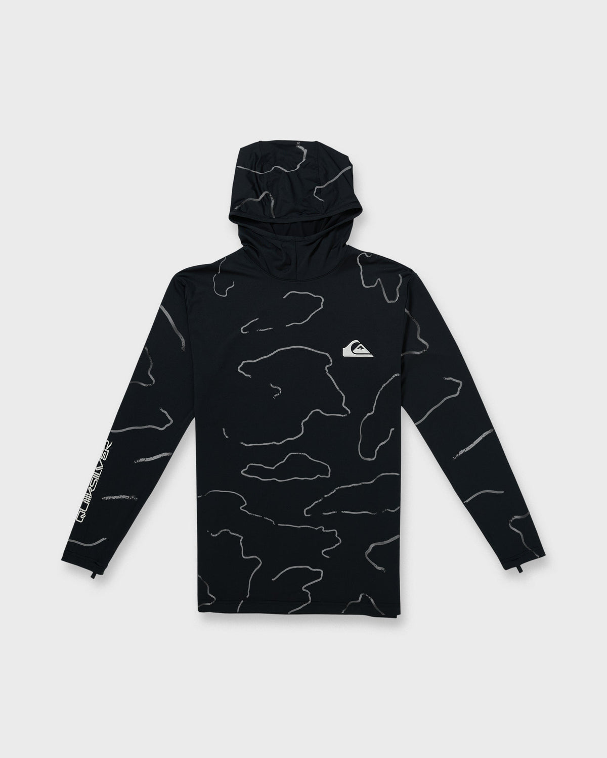 Quick Silver Everyday Hooded Surf Tee - Black