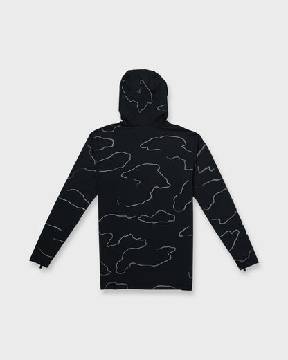 Quick Silver Everyday Hooded Surf Tee - Black