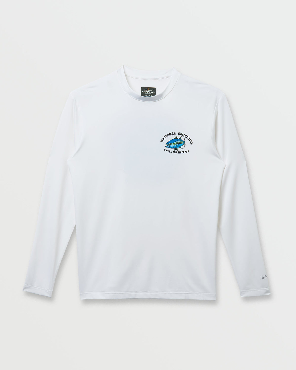 Quick Silver Waterman Coolbreeze Long Sleeve Surf Tee - White