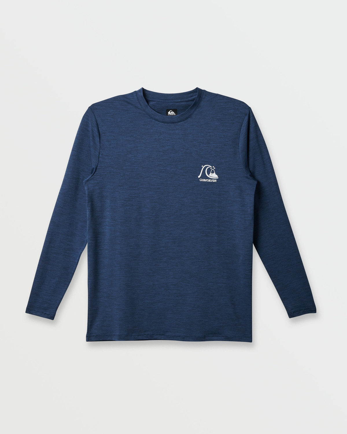 Quick Silver DNA Logo Surf Long Sleeve Surf Tee - Navy Heather