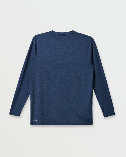 Quick Silver DNA Logo Surf Long Sleeve Surf Tee - Navy Heather