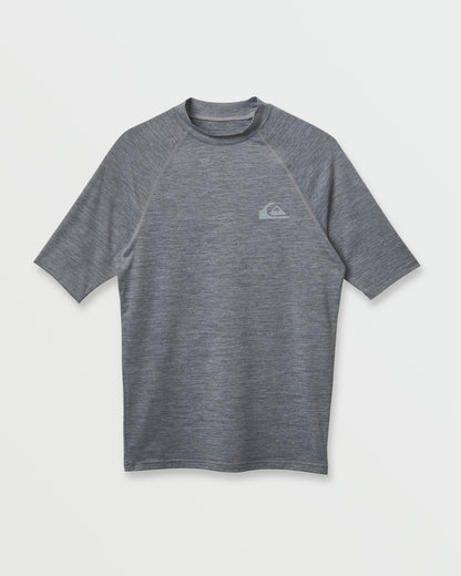 Quick Silver Everyday UPF 50 Short Sleeve Rashguard - Smoked Gray Heather