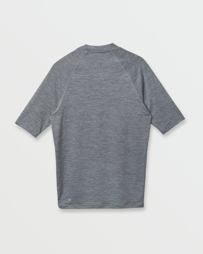 Quick Silver Everyday UPF 50 Short Sleeve Rashguard - Smoked Gray Heather