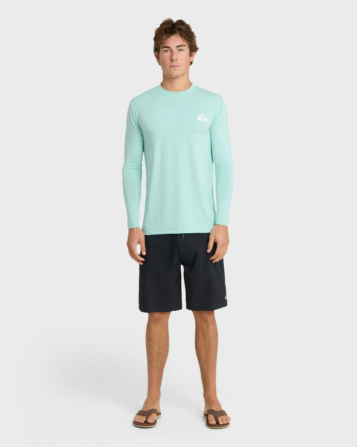 Quick Silver Everyday Long Sleeve Surf Tee - Island Waters