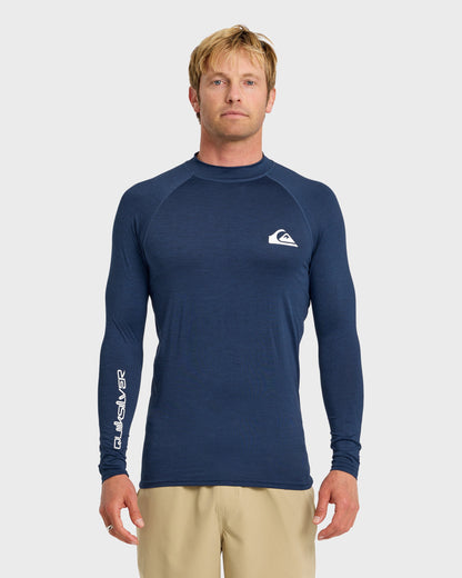 Quick Silver Everyday UPF 50 Long Sleeve Rashguard - Navy Heather
