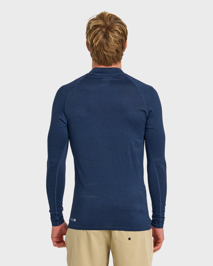 Quick Silver Everyday UPF 50 Long Sleeve Rashguard - Navy Heather