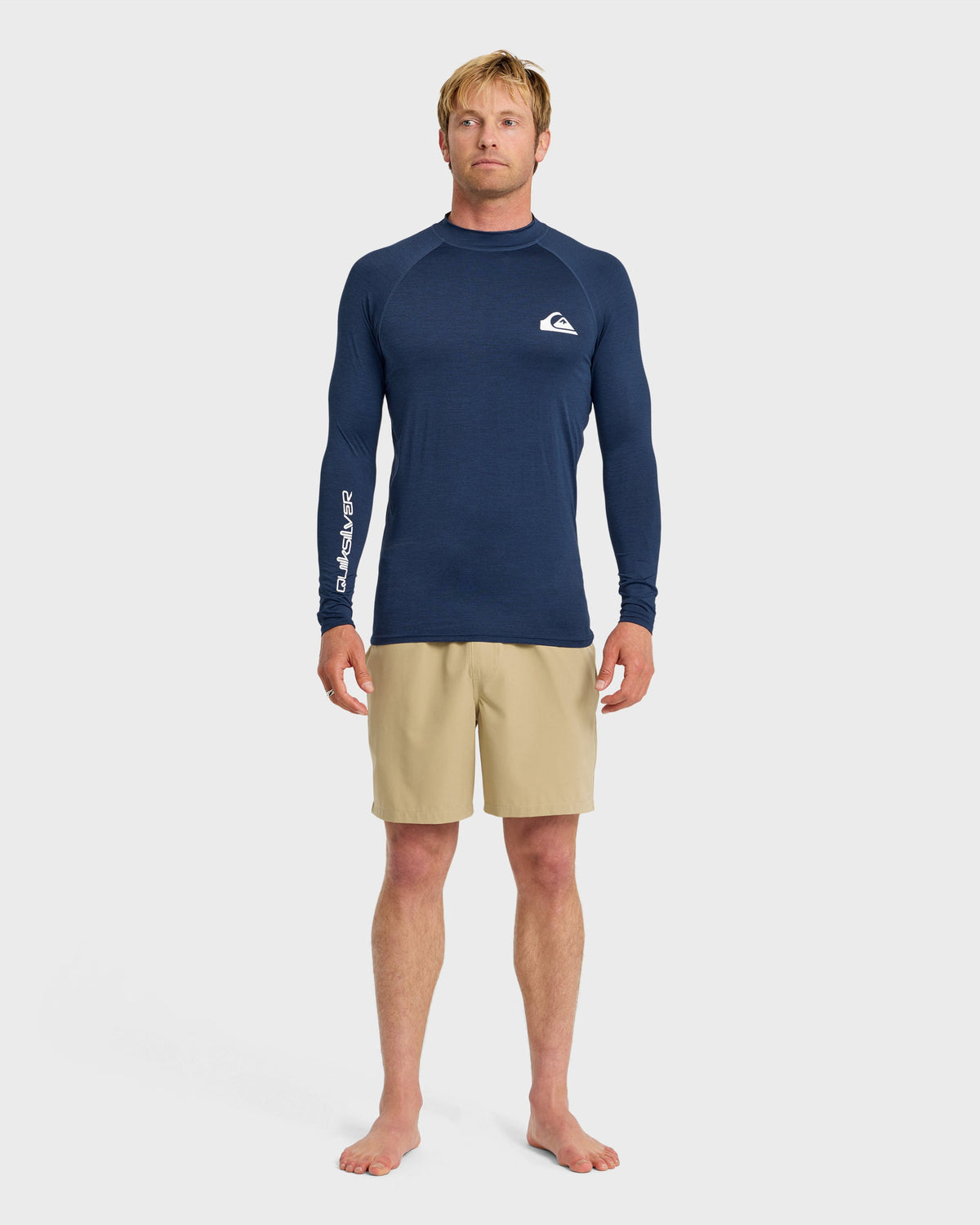 Quick Silver Everyday UPF 50 Long Sleeve Rashguard - Navy Heather