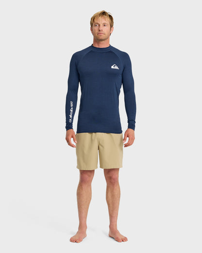 Quick Silver Everyday UPF 50 Long Sleeve Rashguard - Navy Heather
