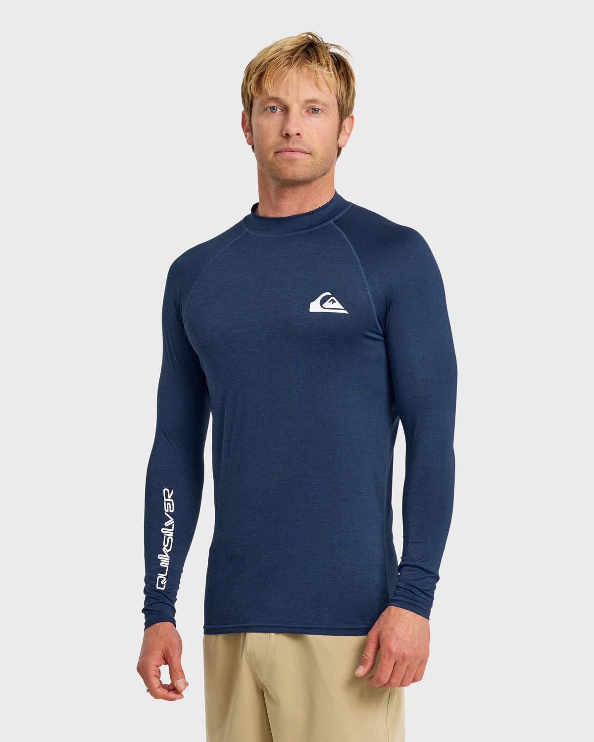 Quick Silver Everyday UPF 50 Long Sleeve Rashguard - Navy Heather