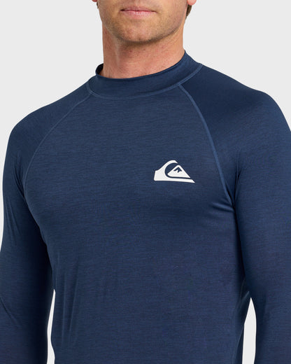 Quick Silver Everyday UPF 50 Long Sleeve Rashguard - Navy Heather