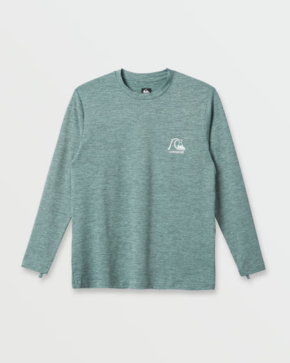 Quick Silver DNA Logo Surf Long Sleeve Surf Tee - Jade Heather