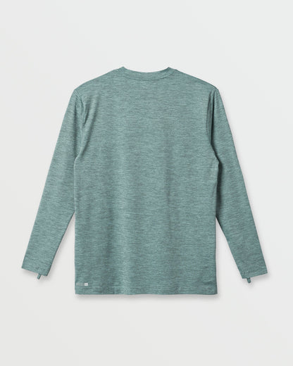 Quick Silver DNA Logo Surf Long Sleeve Surf Tee - Jade Heather