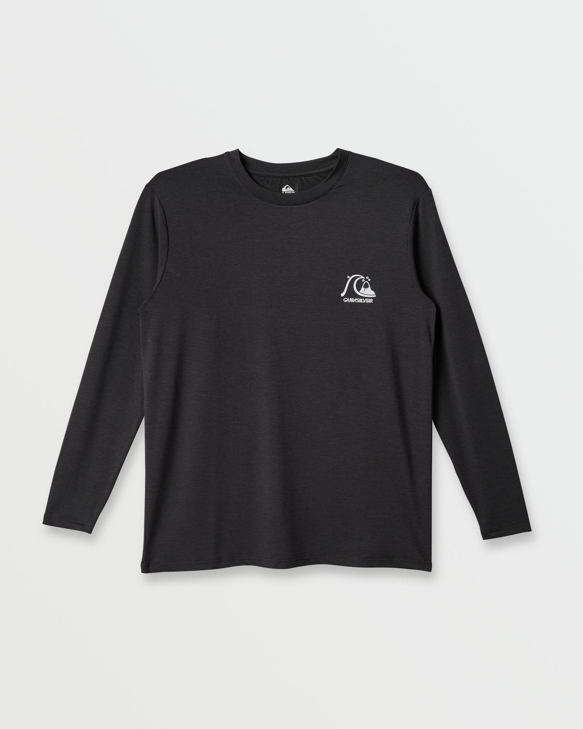 Quick Silver DNA Logo Surf Long Sleeve Surf Tee - Phantom Heather