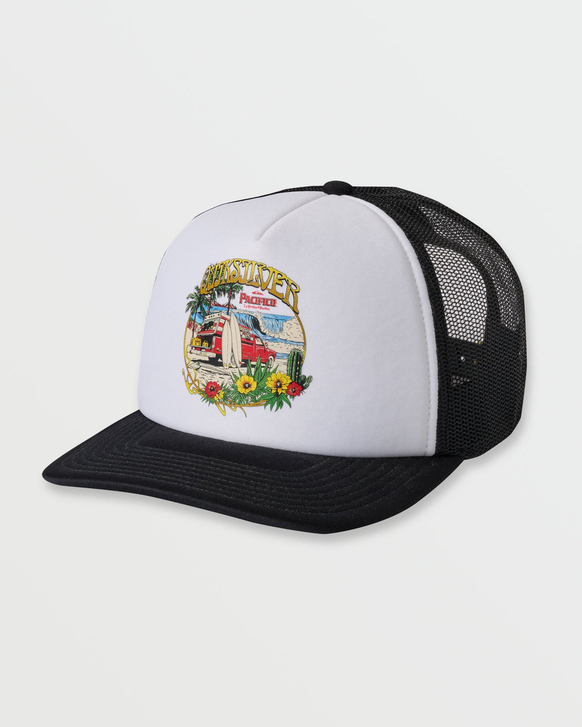 Quick Silver Quiksilver x Pacifico Baja Beach Trucker Hat - White
