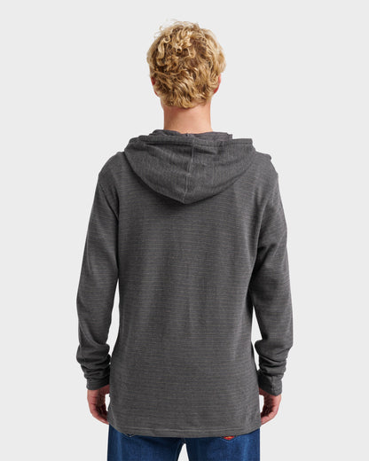 Quick Silver Vista Long Sleeve Hood - Graystone