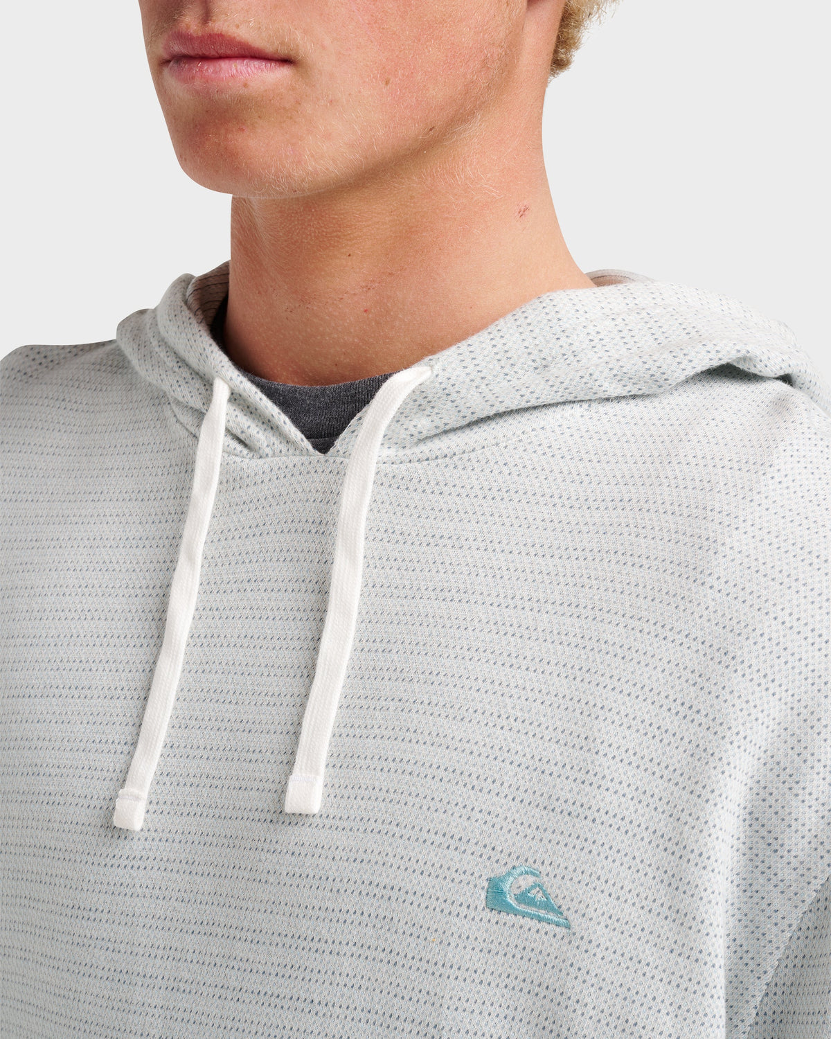 Quick Silver Vista Long Sleeve Hood - Ashley Blue