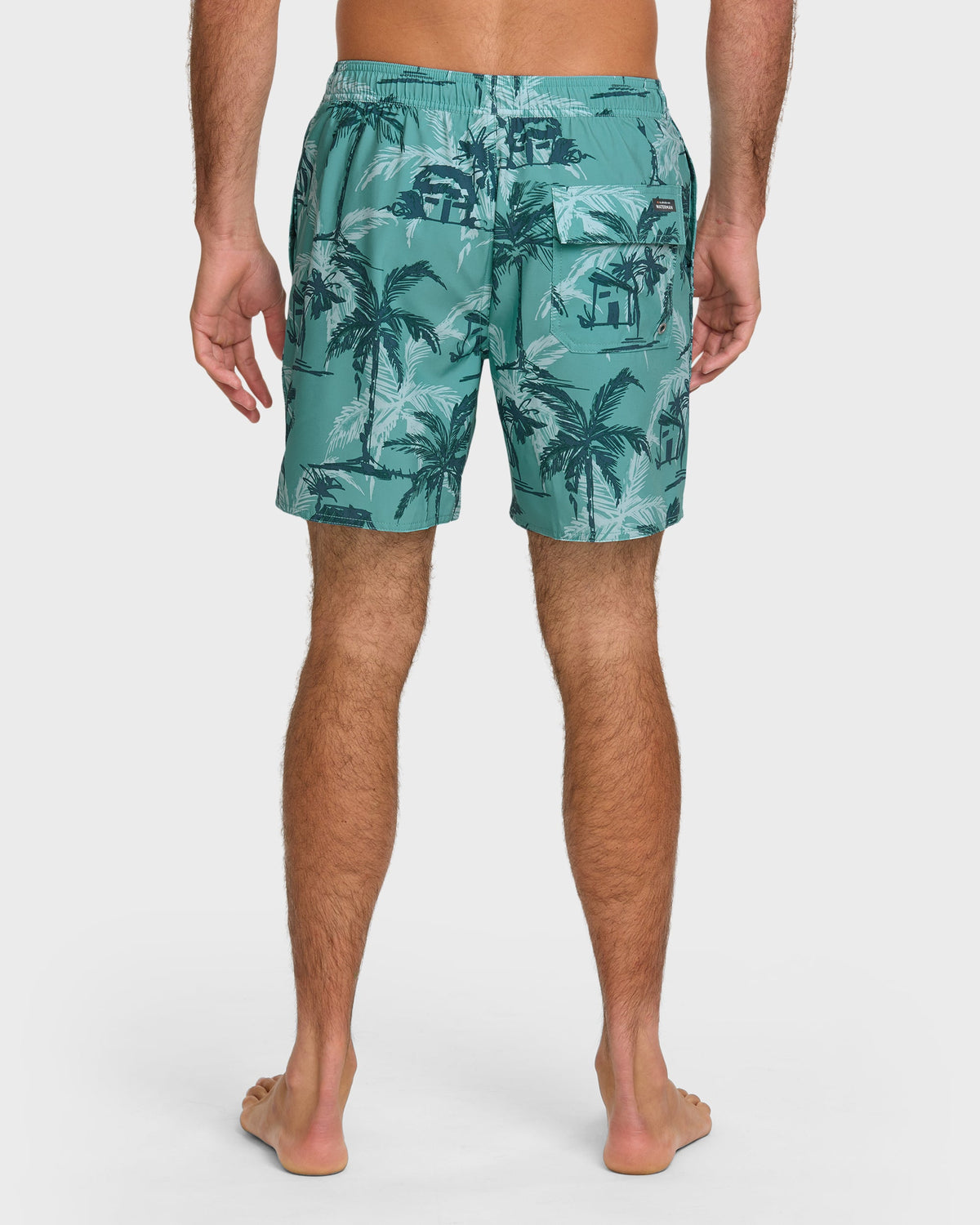 Quick Silver Waterman Off The Grid 17" Swim Trunks - Aqua