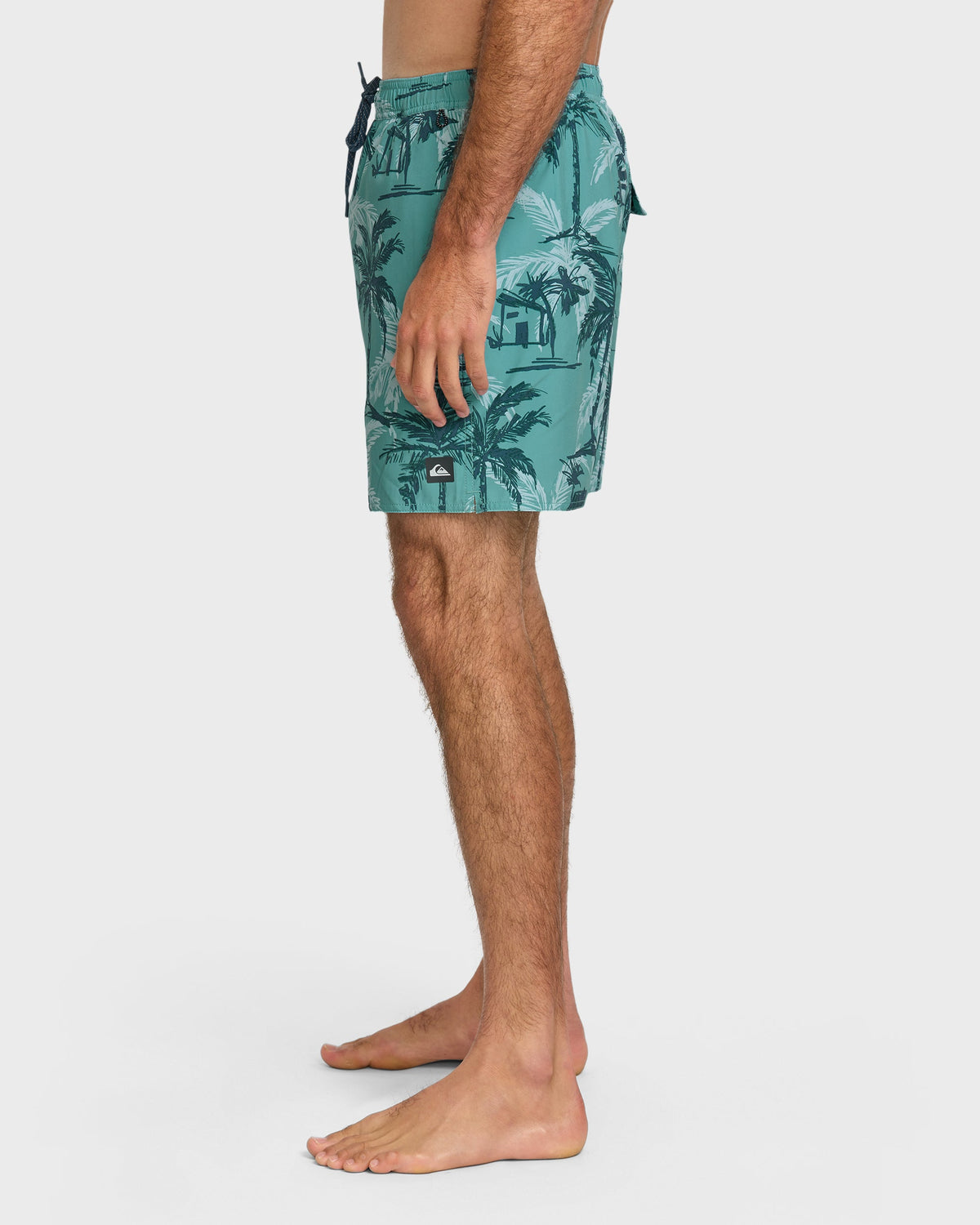 Quick Silver Waterman Off The Grid 17" Swim Trunks - Aqua